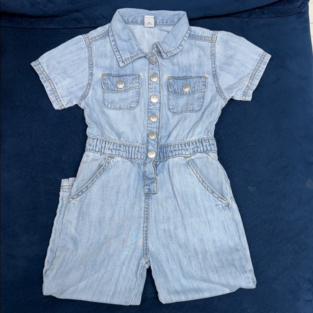 Old Navy Light Blue Denim Kids Romper